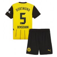 Camisa de time de futebol Borussia Dortmund Ramy Bensebaini #5 Replicas 1º Equipamento Infantil 2024-25 Manga Curta (+ Calças curtas)